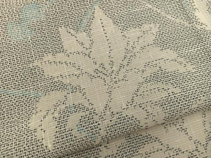 平和屋着物＊夏物　紗紬　草花文　正絹　逸品　BAAX8136mz