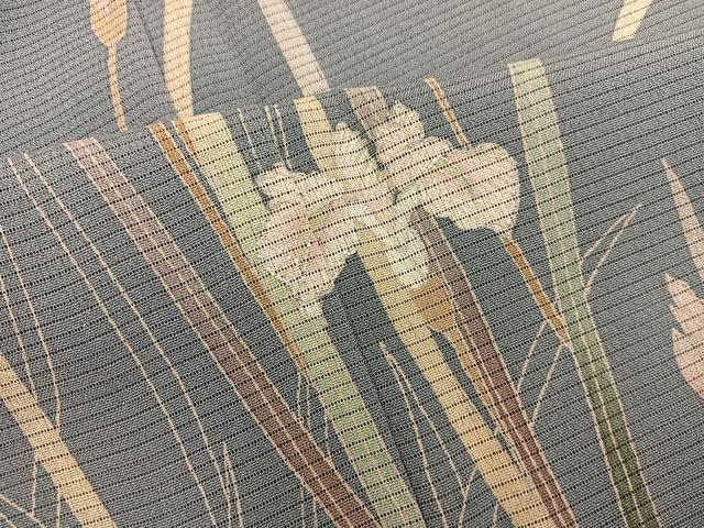 平和屋着物＊夏物　訪問着　絽　友禅　草花文　正絹　逸品　BAAX8138mz