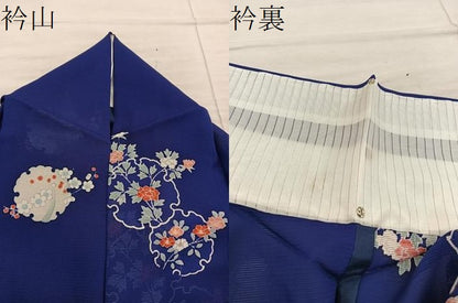 平和屋着物＊夏物　小紋　絽　雪輪花文　正絹　逸品　BAAX8143mz