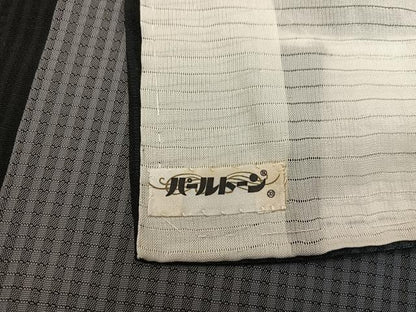 平和屋着物＊夏物　お召　霞文　正絹　逸品　BAAX8147mz