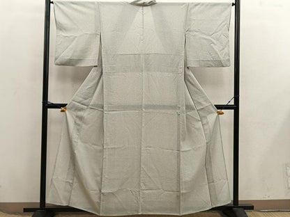 平和屋着物＊夏物　江戸小紋　絽　幾何学文様　正絹　逸品　BAAX8148mz