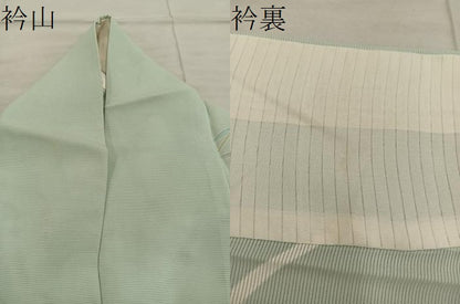 平和屋着物＊夏物　訪問着　絽　草花文　銀彩　正絹　逸品　BAAX8151mz