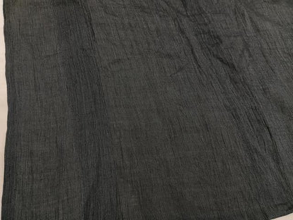 平和屋着物＊夏物　本場小千谷紬　縞　麻　逸品　BAAX8156mz