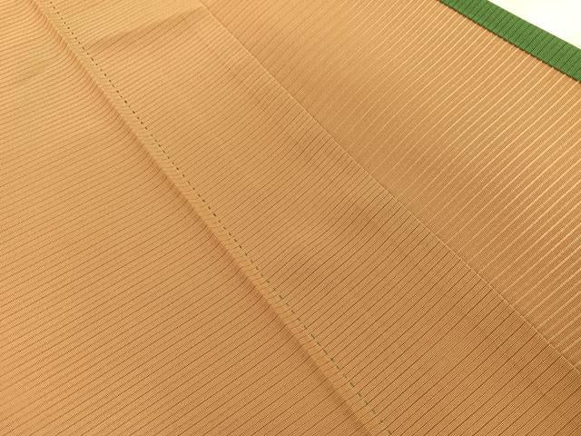 平和屋着物＊夏物　色無地　絽　松葉色　やまと誂製　正絹　逸品　BAAX8161mz
