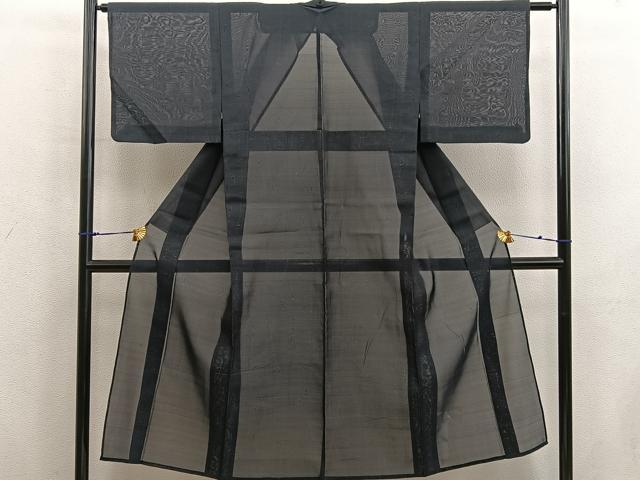 平和屋着物＊夏物　本場大島紬　夏大島　草葉文　正絹　逸品　BAAX8166mz