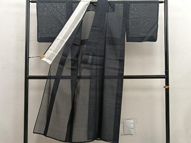 平和屋着物＊夏物　本場大島紬　夏大島　草葉文　正絹　逸品　BAAX8166mz
