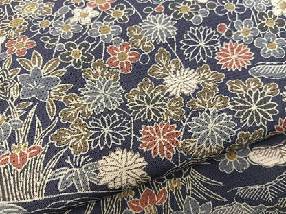 平和屋着物＊夏物　小紋　絽　風景花文　正絹　逸品　BAAX8169mz