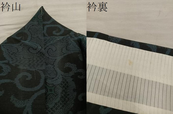 平和屋着物＊夏物　本場大島紬　夏大島　雪輪蜀江文　正絹　逸品　BAAX8171mz