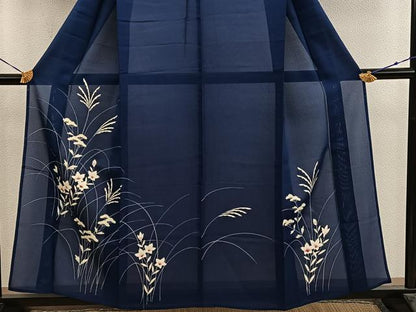 平和屋着物＊夏物　訪問着　絽　草花文　正絹　逸品　BAAX8185mz