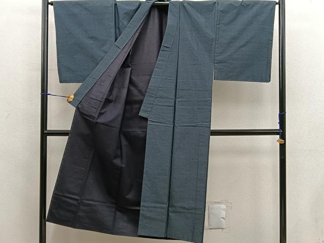 平和屋着物□男性 本場大島紬 アンサンブル 80亀甲 総詰め 正絹 逸品