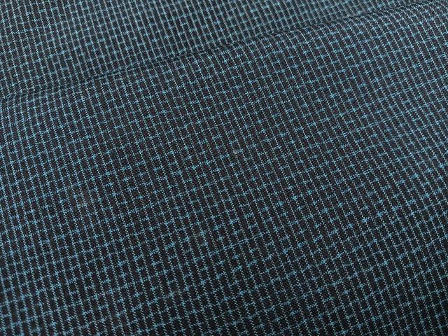 平和屋着物■男性　本場大島紬　アンサンブル　襦袢セット　絣文様　正絹　逸品　BAAX8197mz