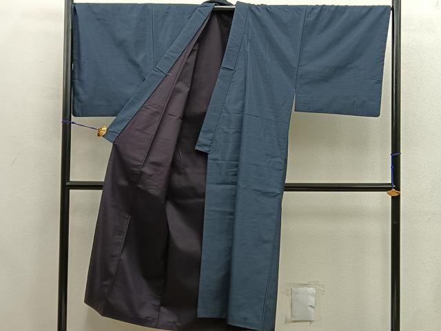 平和屋着物●男性　本場大島紬　アンサンブル　絣文様　羽裏・虎　正絹　逸品　BAAX8198mz