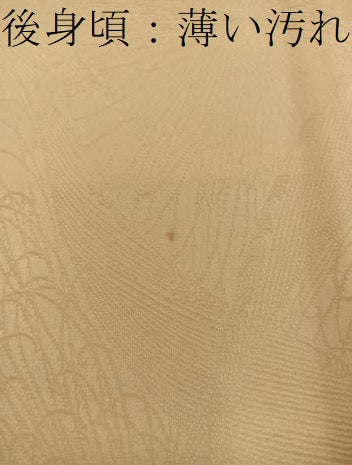 平和屋着物■上質な色無地　菊花地紋　花葉色　正絹　逸品　BAAX8207mz