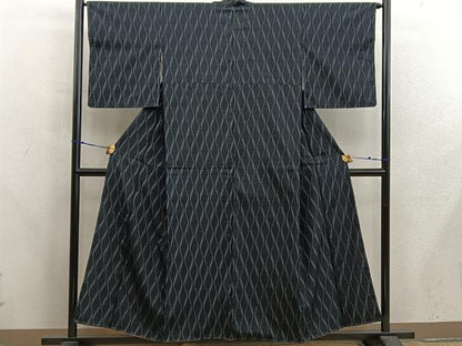 平和屋着物■上質な紬　立涌文様　正絹　逸品　未使用　BAAX8216mz