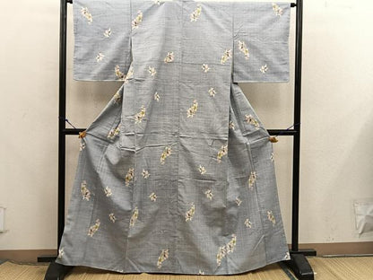 平和屋着物■上質な紬　唐子遊び　正絹　逸品　BAAX8233mz