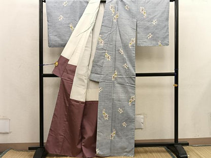 平和屋着物■上質な紬　唐子遊び　正絹　逸品　BAAX8233mz