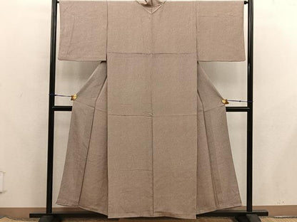 平和屋着物■上質な小紋　鹿の子　正絹　逸品　BAAX8235mz