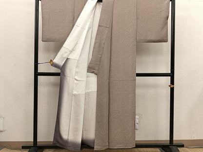平和屋着物■上質な小紋　鹿の子　正絹　逸品　BAAX8235mz