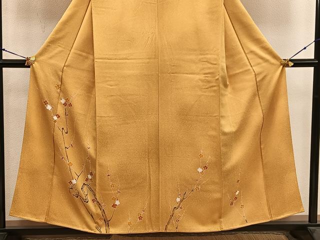 平和屋着物■訪問着　枝梅文　正絹　逸品　BAAX8248mz