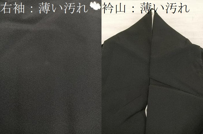 平和屋着物■豪華黒留袖　作家物　刺繍　鴛鴦花文　金彩　正絹　逸品　BAAX8261mz