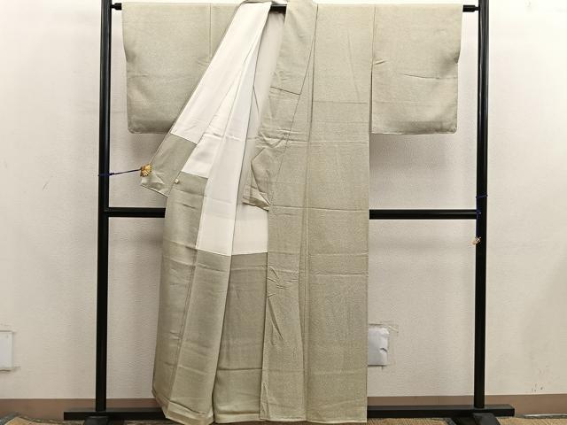 平和屋着物■上質な小紋　作家物　霞文　正絹　逸品　BAAX8269mz