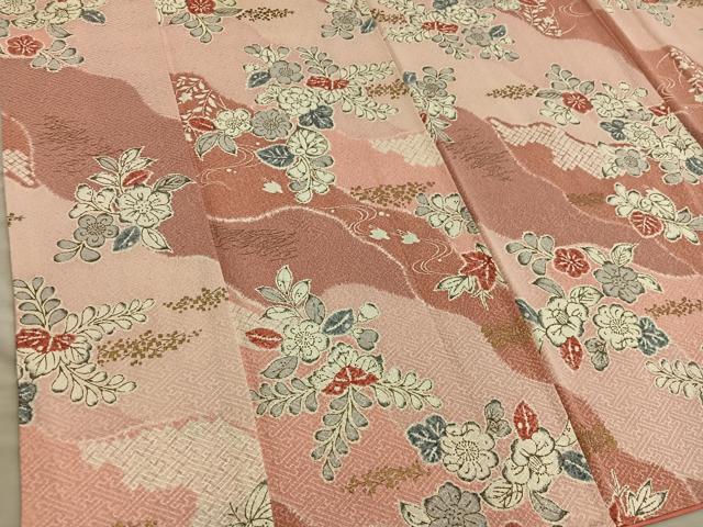 平和屋着物■上質な小紋　辻が花　金彩　正絹　逸品　BAAX8271mz