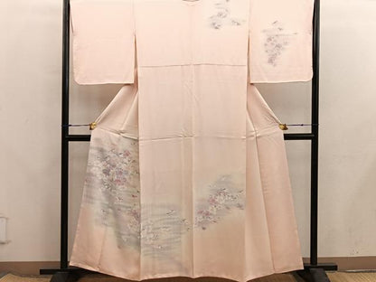 平和屋着物■訪問着　唐子花文　暈し染め　正絹　逸品　BAAX8274mz