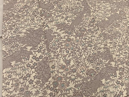 平和屋着物■上質な小紋　型染め　菊花文　正絹　逸品　BAAX8275mz