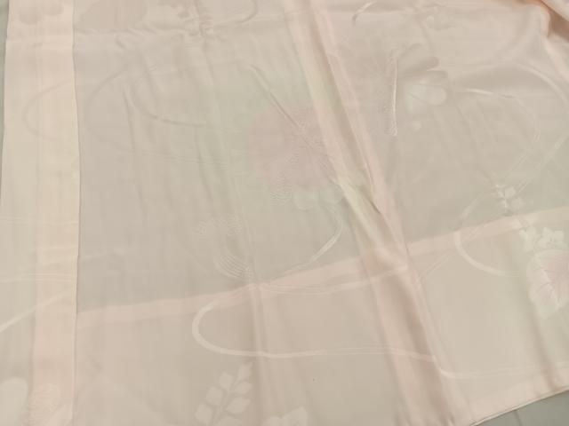 平和屋着物■振袖用長襦袢　無双仕立て　菊地紋　暈し染め　半衿刺繍　正絹　逸品　BAAX8280mz