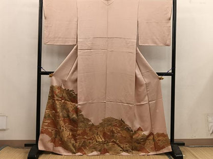 平和屋着物■豪華色留袖　作家物　駒刺繍　祇園祭　金彩　正絹　逸品　BAAX8283mz