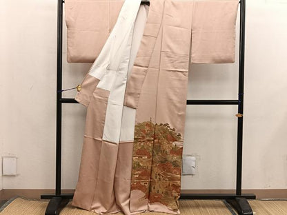 平和屋着物■豪華色留袖　作家物　駒刺繍　祇園祭　金彩　正絹　逸品　BAAX8283mz