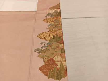 平和屋着物■豪華色留袖　作家物　駒刺繍　祇園祭　金彩　正絹　逸品　BAAX8283mz