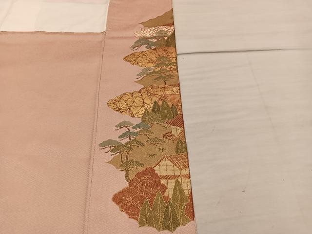 平和屋着物■豪華色留袖　作家物　駒刺繍　祇園祭　金彩　正絹　逸品　BAAX8283mz