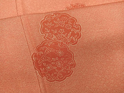 平和屋着物■上質な小紋　雪輪花文　三越扱い　正絹　逸品　BAAX8284mz