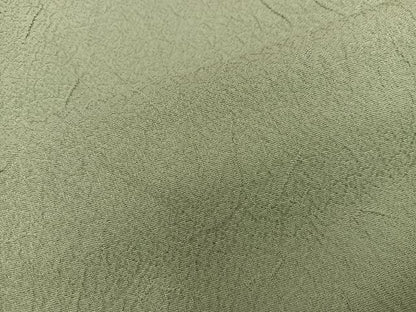 平和屋着物■上質な色無地　黄海松茶色　正絹　逸品　BAAX8295mz