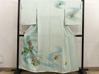 平和屋着物■訪問着　刺繍　枝花文　暈し染め　やまと誂製　正絹　逸品　BAAX8299mz