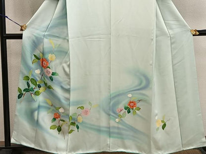 平和屋着物■訪問着　刺繍　枝花文　暈し染め　やまと誂製　正絹　逸品　BAAX8299mz