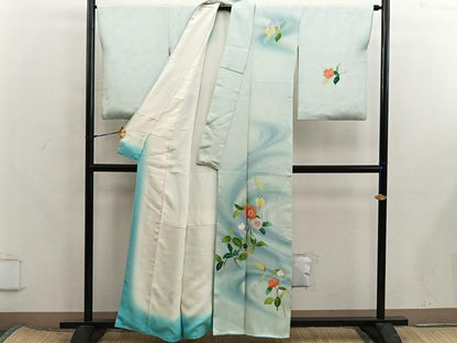 平和屋着物■訪問着　刺繍　枝花文　暈し染め　やまと誂製　正絹　逸品　BAAX8299mz