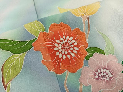 平和屋着物■訪問着　刺繍　枝花文　暈し染め　やまと誂製　正絹　逸品　BAAX8299mz