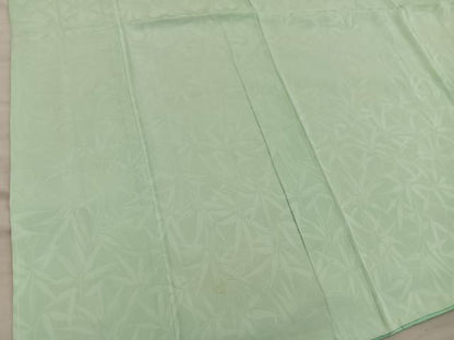 平和屋着物■上質な色無地　草葉地紋　女郎花色　正絹　逸品　BAAX8303mz