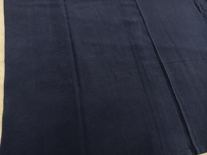 平和屋着物■上質な色無地　青褐色　正絹　逸品　BAAX8307mz