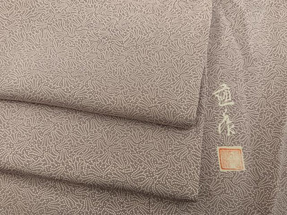 平和屋着物■江戸小紋　作家物　草花文　正絹　逸品　BAAX8316mz