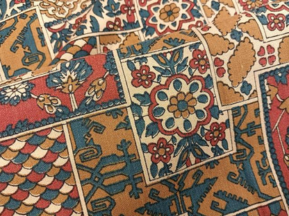 平和屋着物■上質な小紋　紬地　梅花文　正絹　逸品　BAAX8321mz