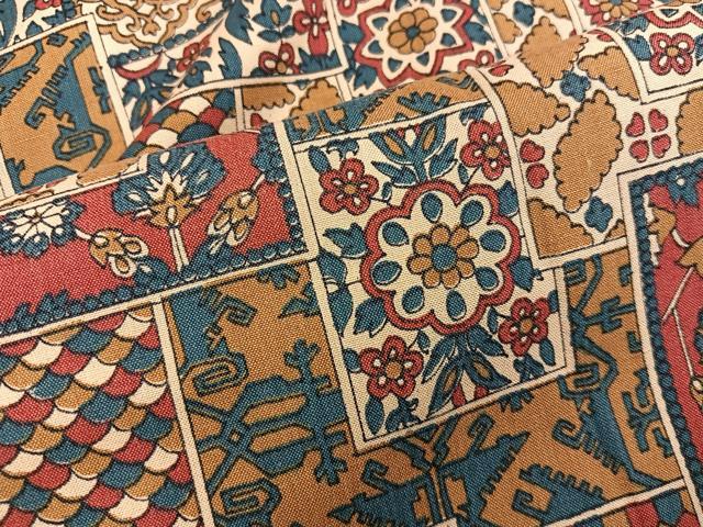 平和屋着物■上質な小紋　紬地　梅花文　正絹　逸品　BAAX8321mz