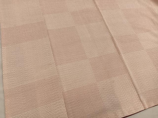 平和屋着物■本塩沢　120亀甲　絣文様　正絹　逸品　BAAX8322mz