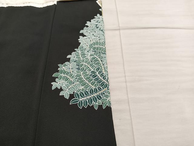 平和屋着物■豪華黒留袖　鳳凰地紙花文　金彩　正絹　逸品　BAAX8325mz