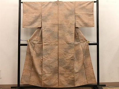 平和屋着物■上質な小紋　亀甲文　正絹　逸品　BAAX8330mz