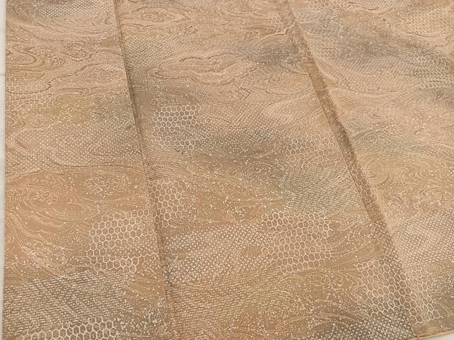 平和屋着物■上質な小紋　亀甲文　正絹　逸品　BAAX8330mz