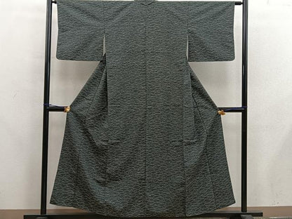 平和屋着物■上質な紬　露芝文　正絹　逸品　BAAX8331mz