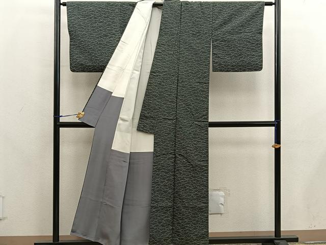 平和屋着物■上質な紬　露芝文　正絹　逸品　BAAX8331mz